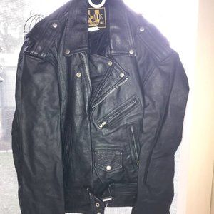 Black Leather Motorcycle Jacket
